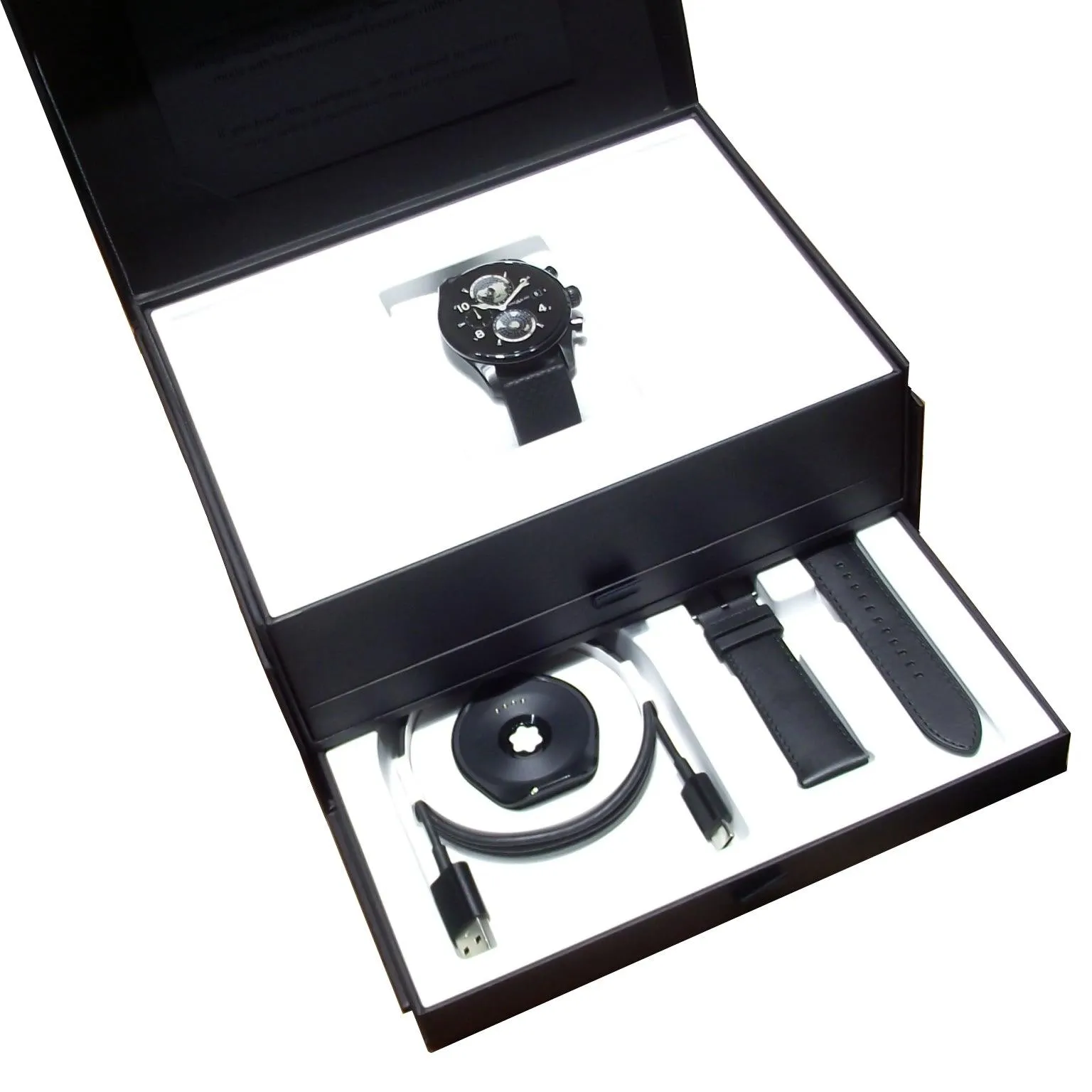 Montblanc Smartwatch watch Summit 3 42mm Titanium and Caucci strap 129267