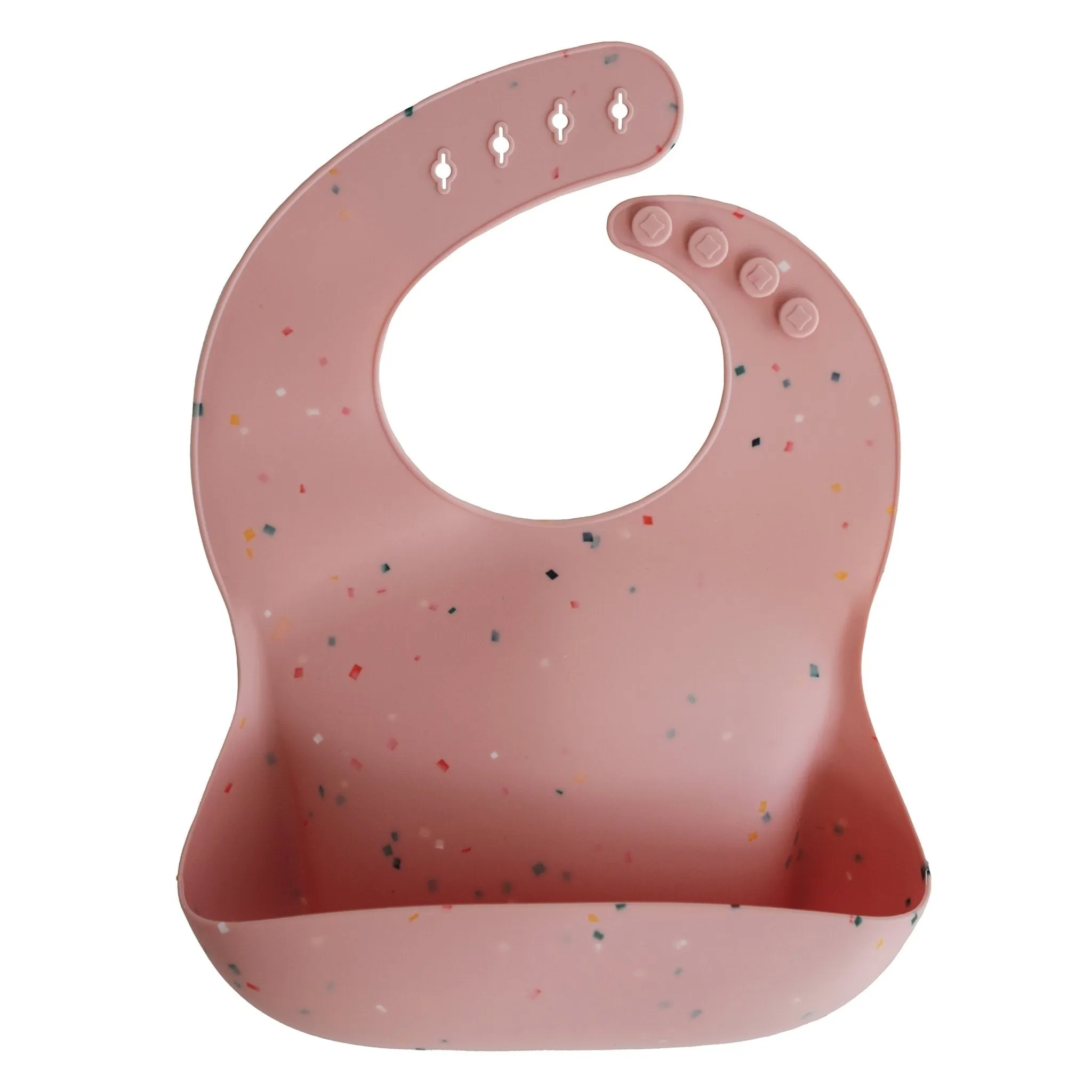 Mushie Bib (Powder Pink Confetti)