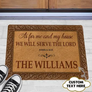 NA93 - DOORMAT - AS FOR ME AND MY HOUSE 106