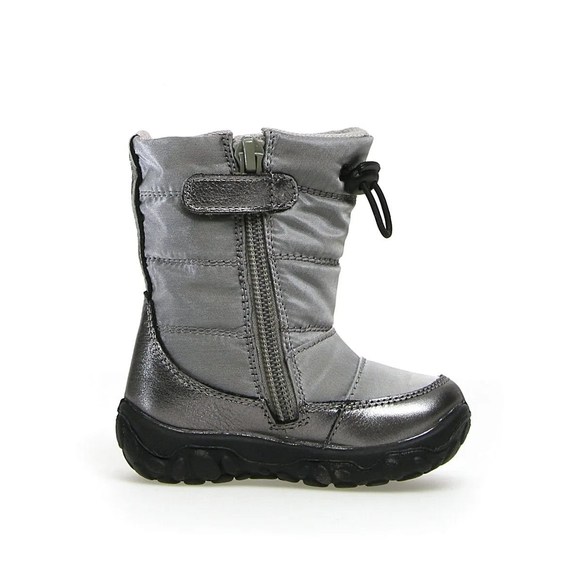 Naturino Girl's (Size 21-26) Poznurr Metallic Silver Waterproof