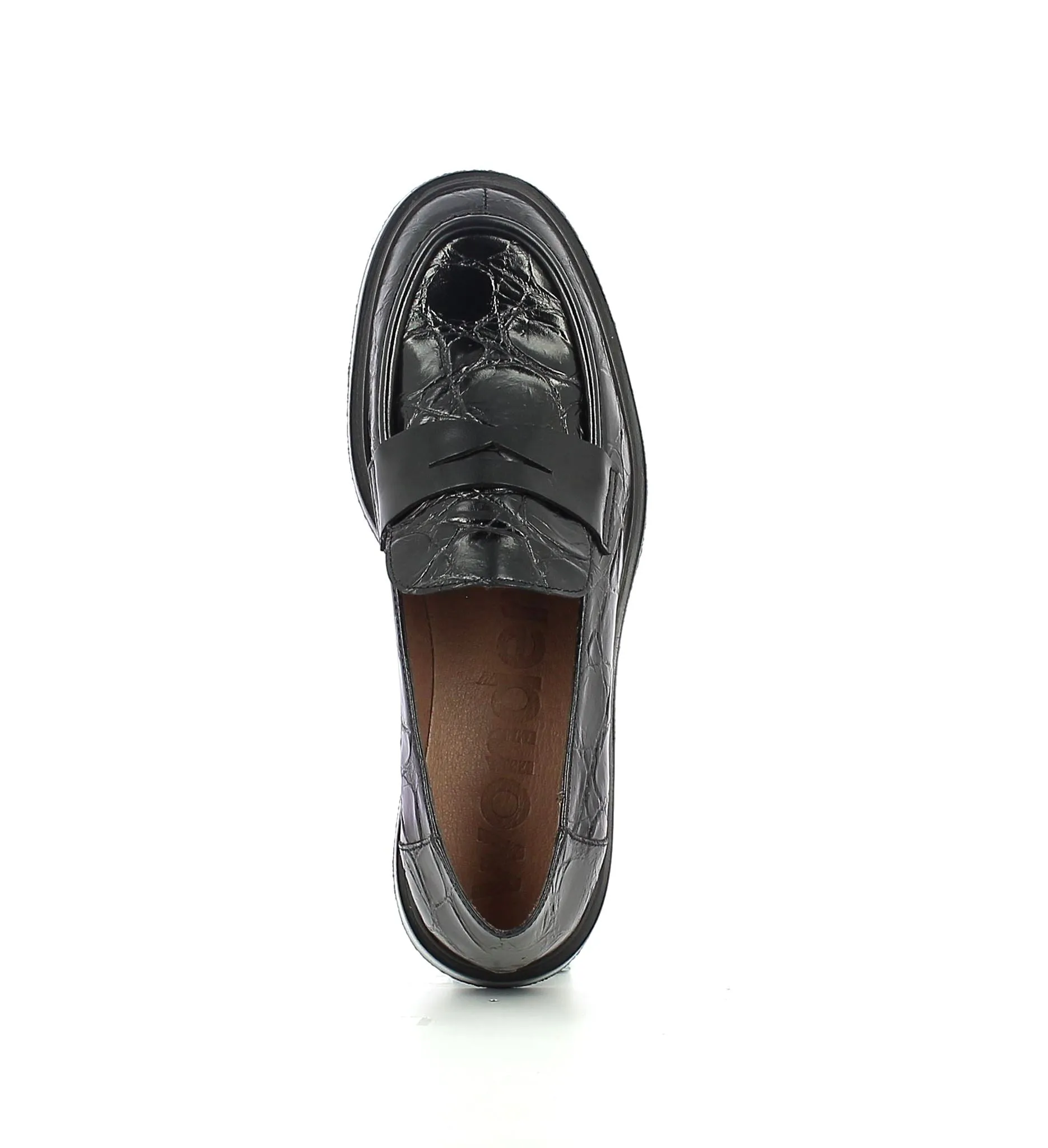 'Ned' women's loafer - black croco