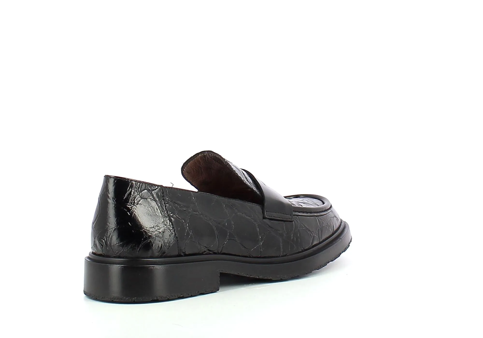 'Ned' women's loafer - black croco