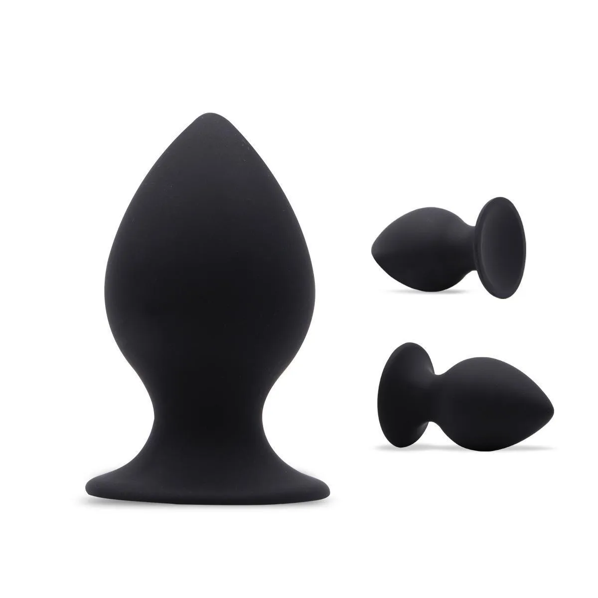 Neojoy Silicone Butt Plug With Suction Cup Base - Black