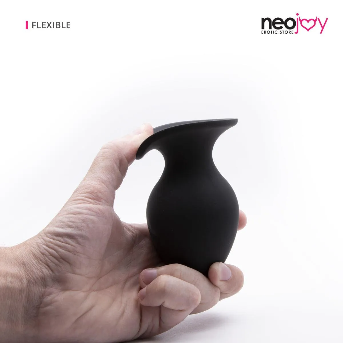 Neojoy Silicone Butt Plug With Suction Cup Base - Black
