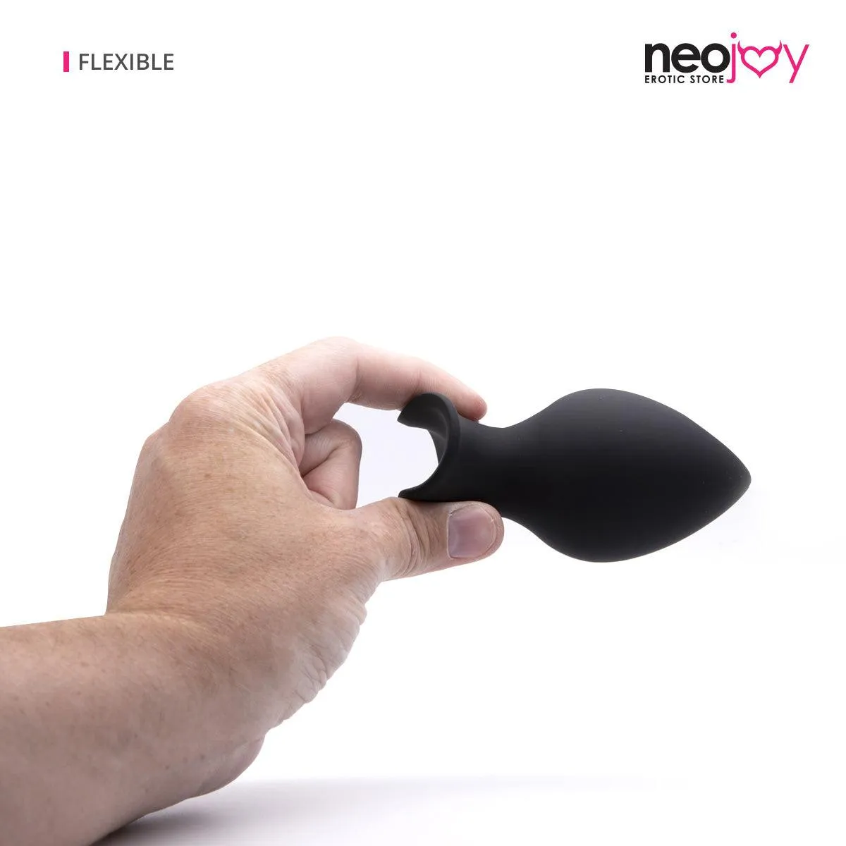 Neojoy Silicone Butt Plug With Suction Cup Base - Black