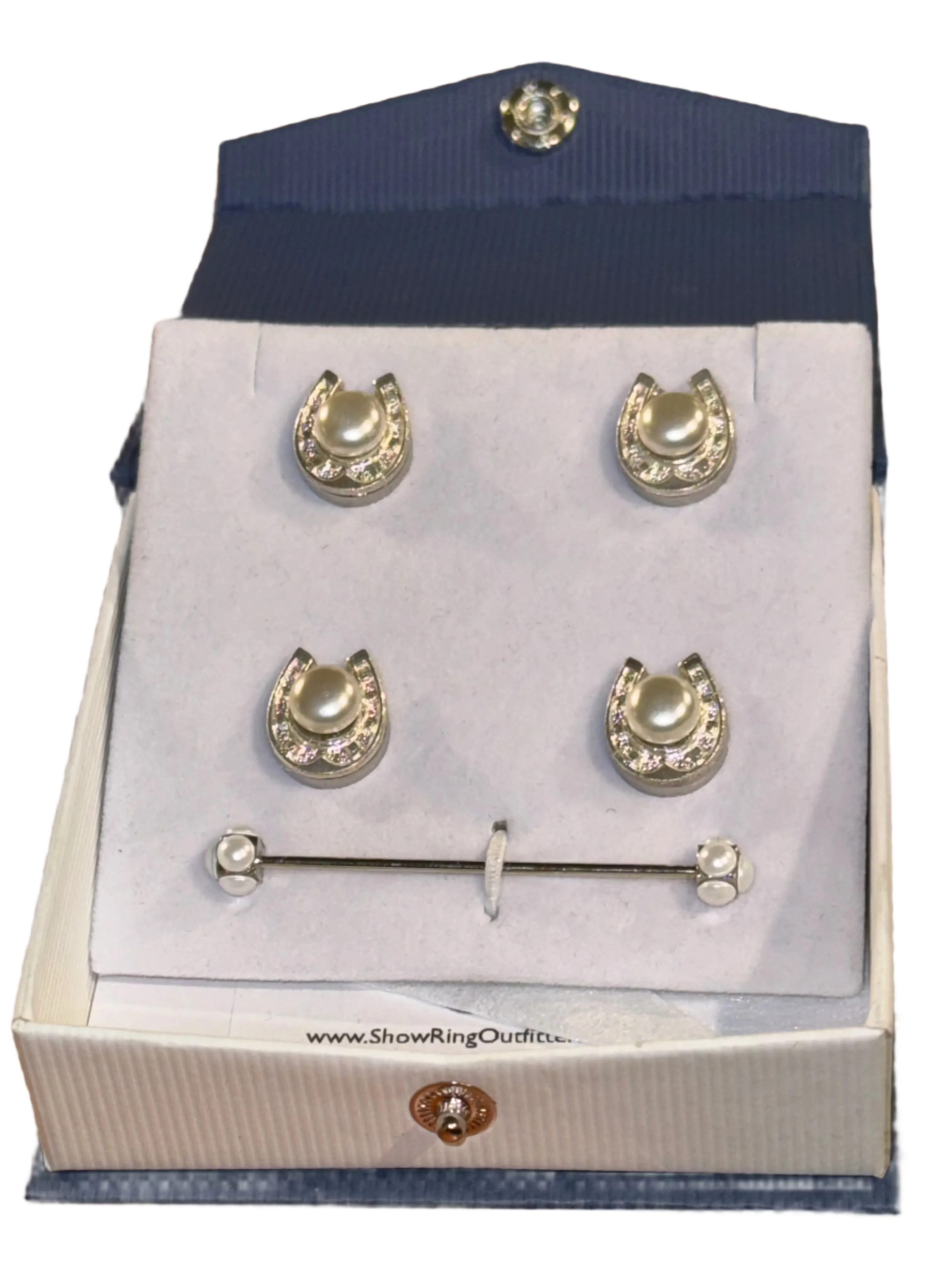 New, 5-Piece Saddleseat, Crystal Magnet Set