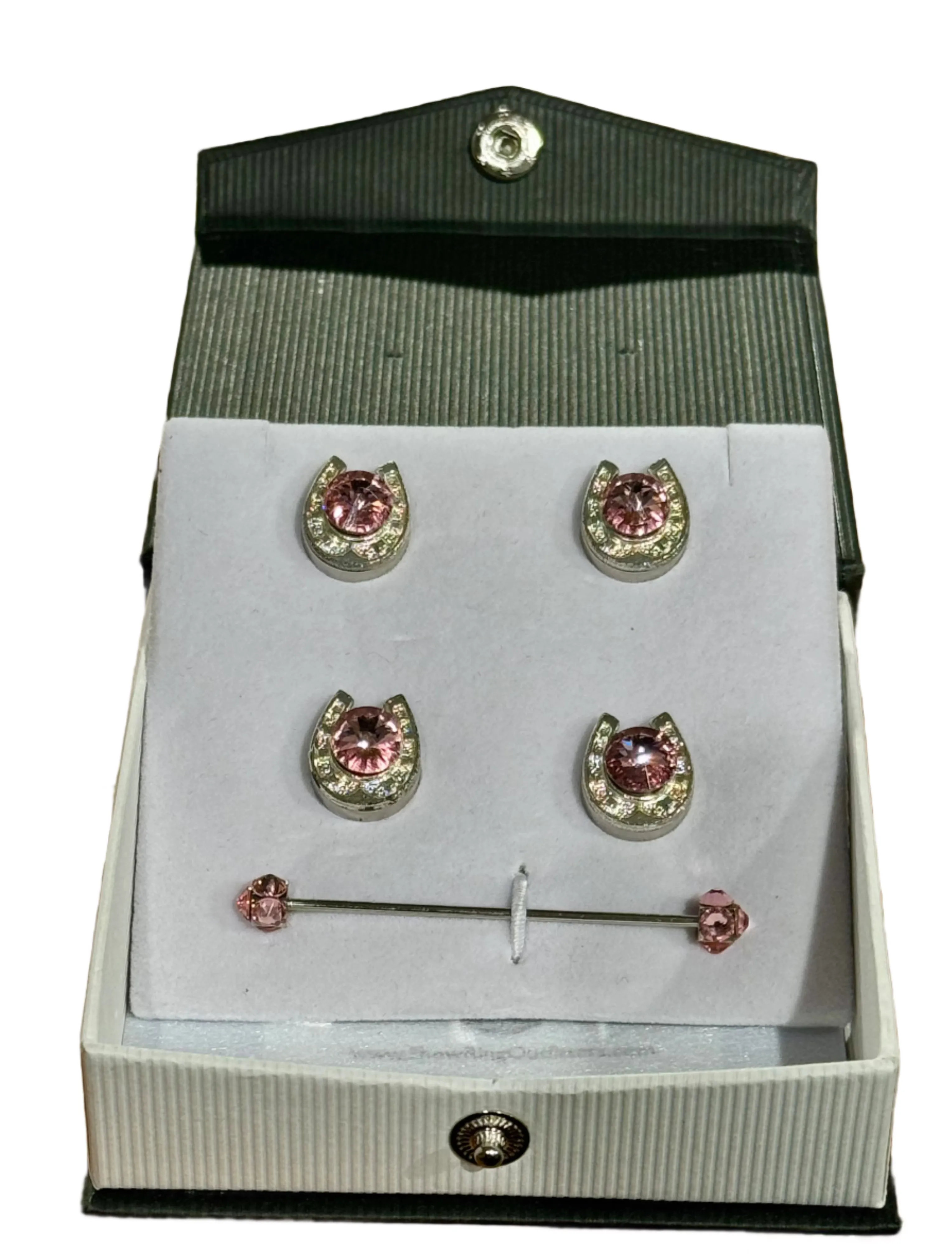 New, 5-Piece Saddleseat, Crystal Magnet Set