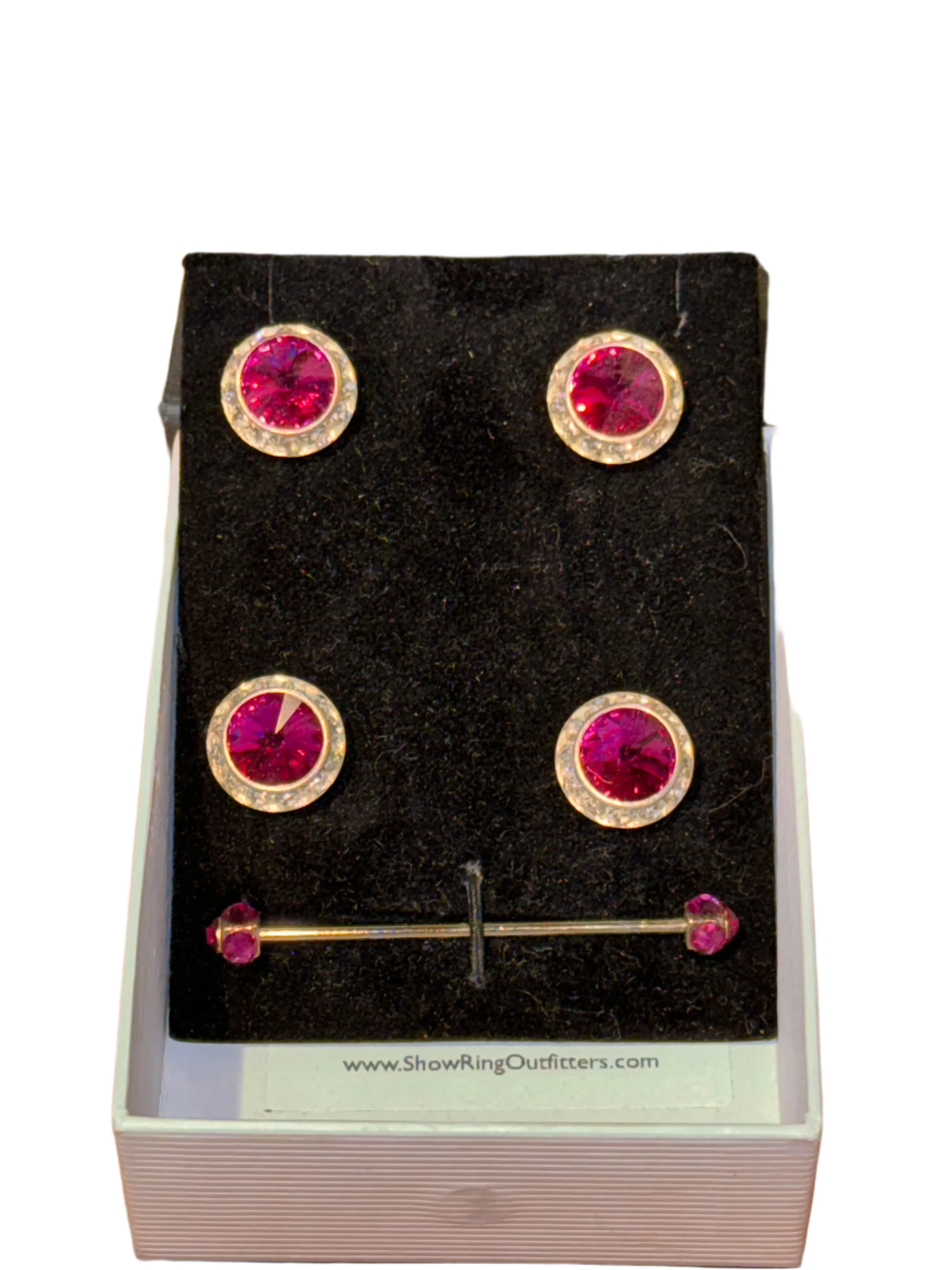 New, 5-Piece Saddleseat, Crystal Magnet Set