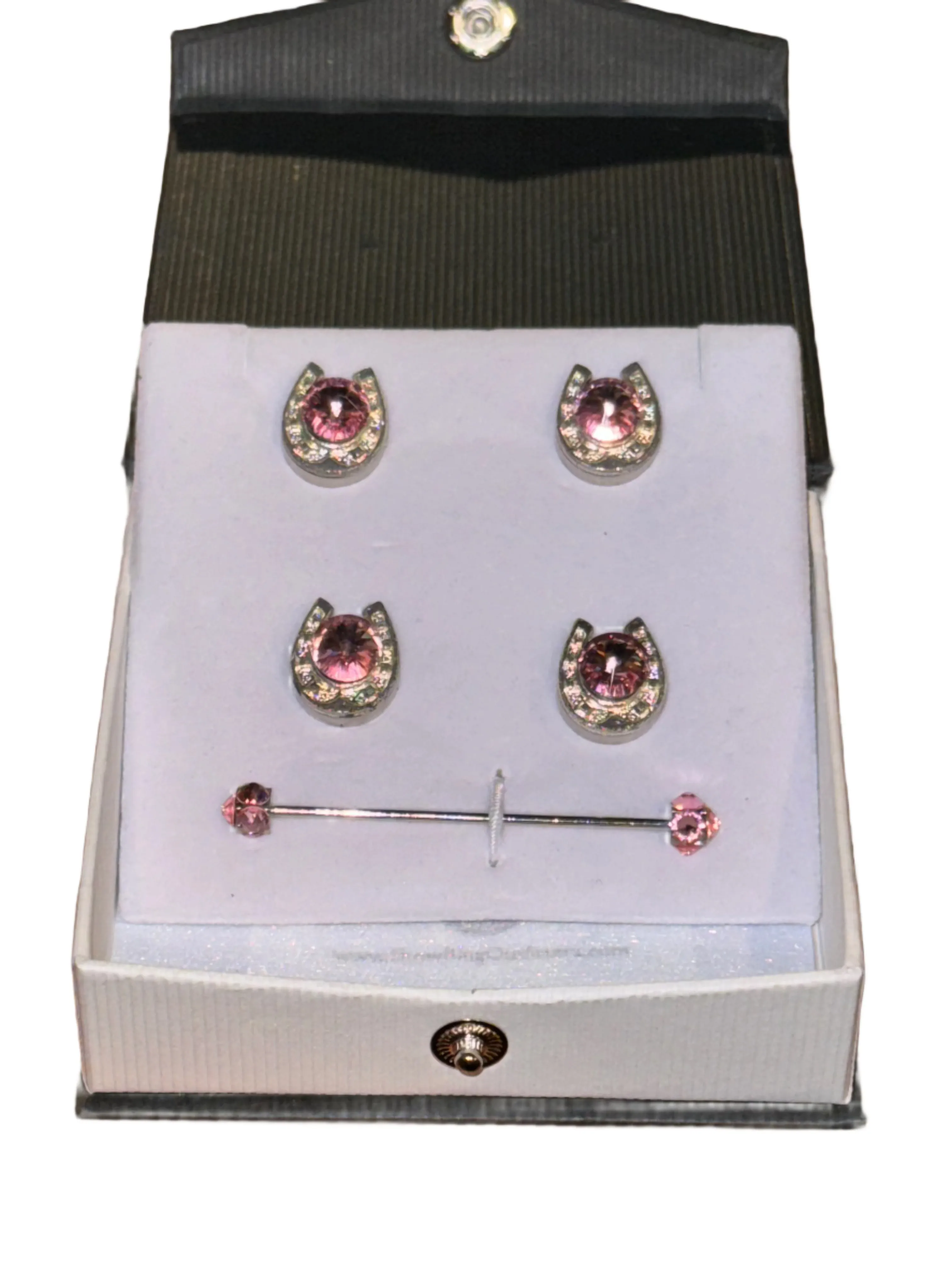 New, 5-Piece Saddleseat, Crystal Magnet Set