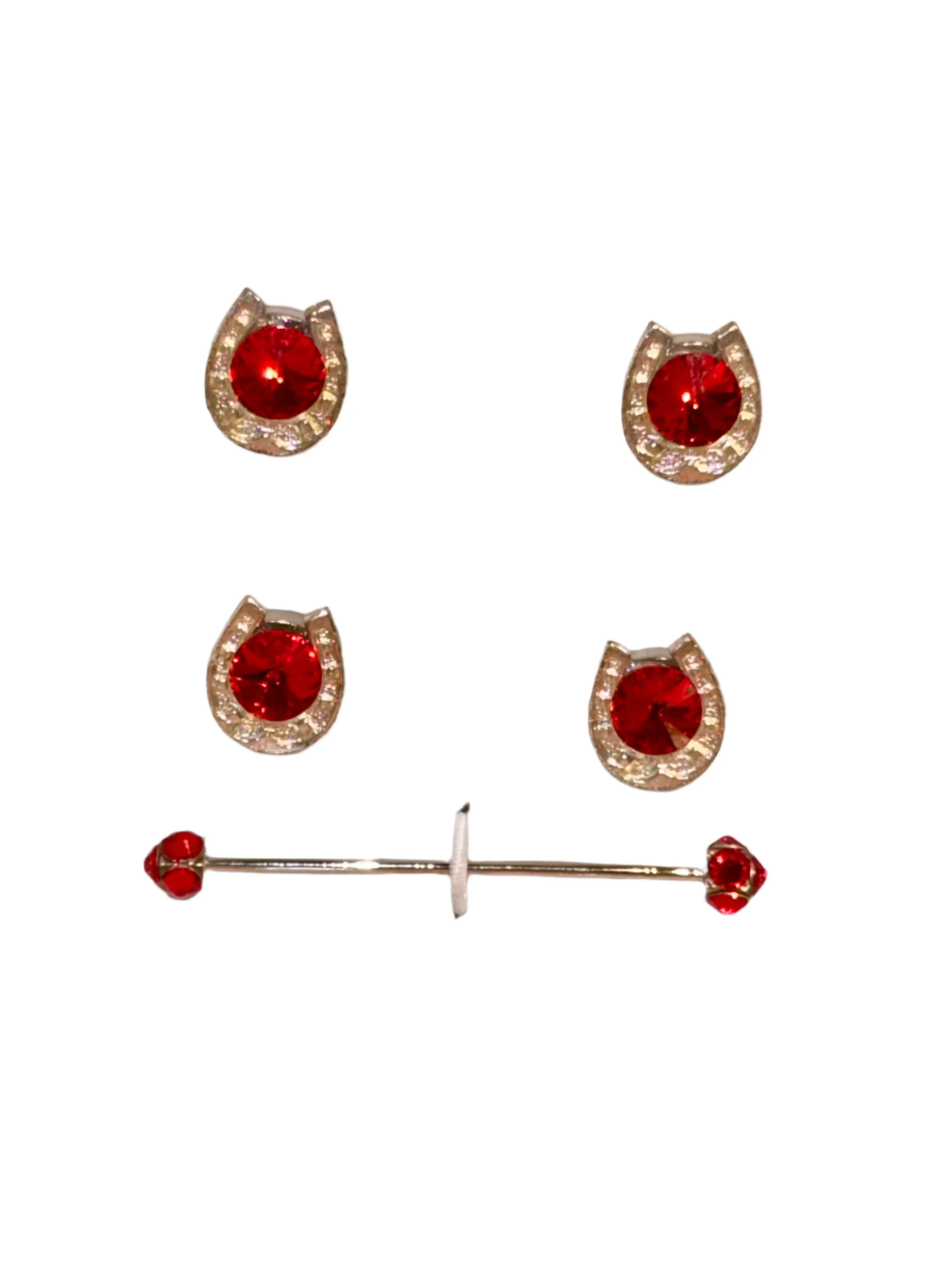 New, 5-Piece Saddleseat, Crystal Magnet Set