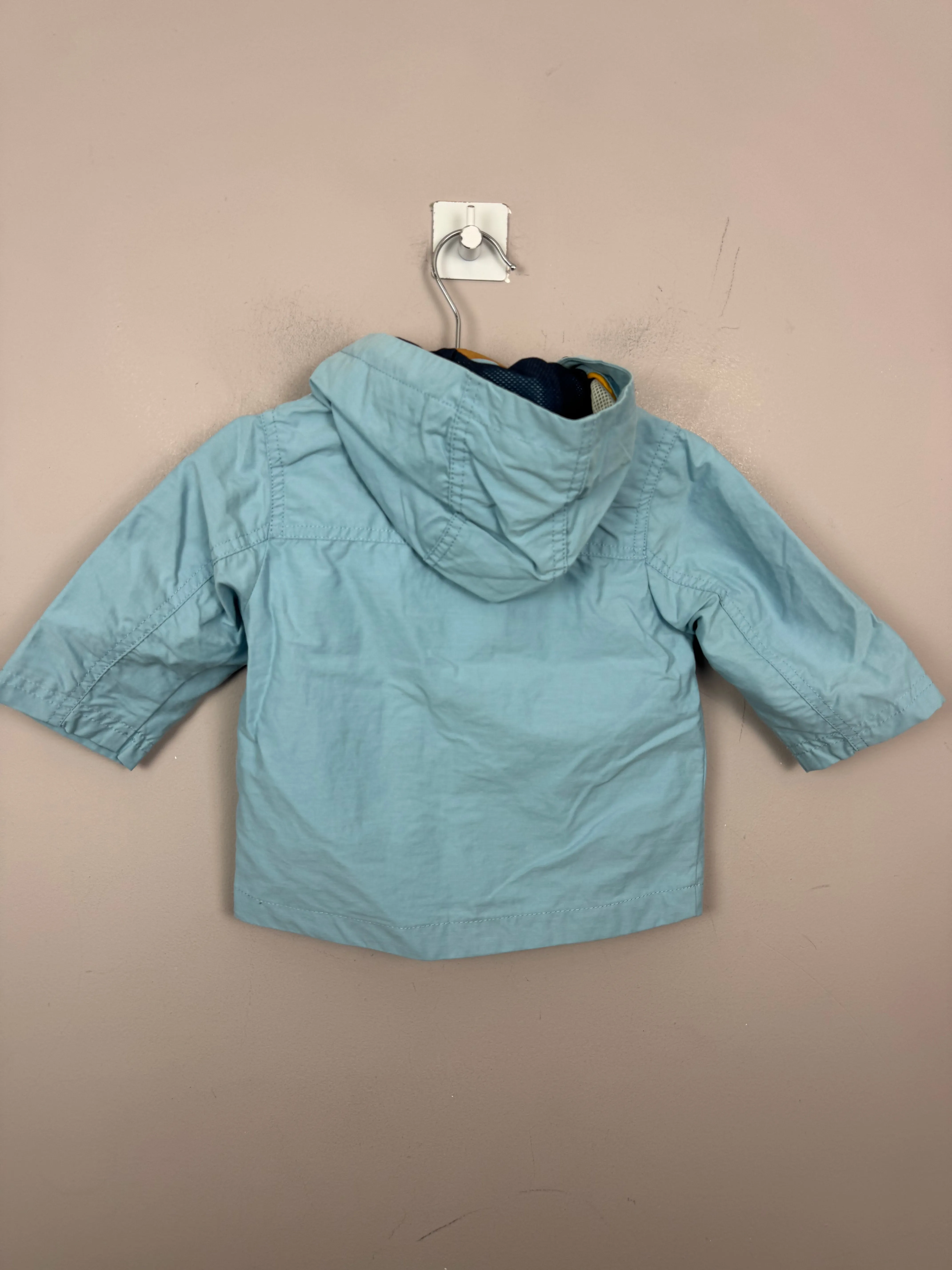Next Light Blue Windbreaker Jacket 3-6m