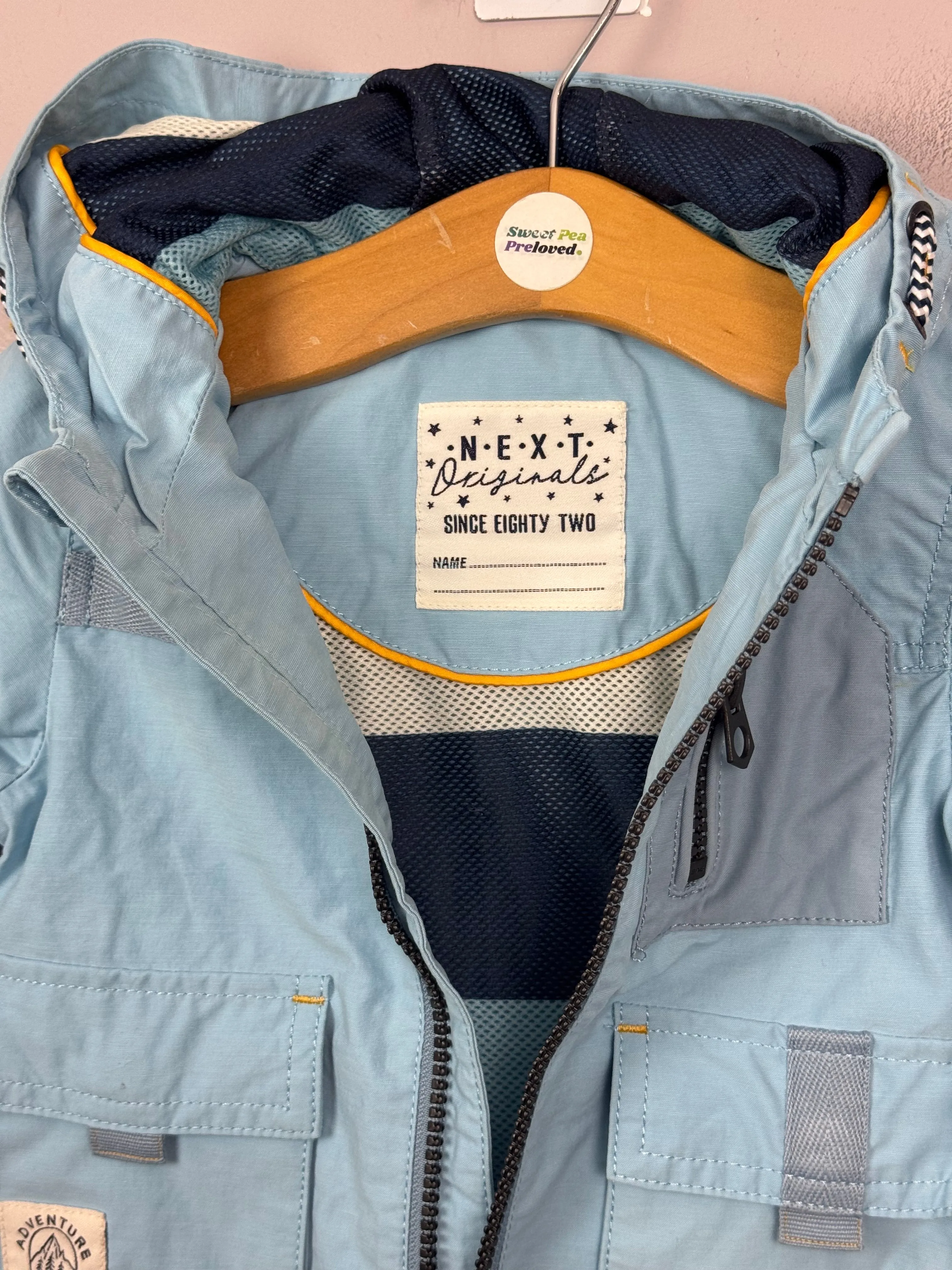 Next Light Blue Windbreaker Jacket 3-6m