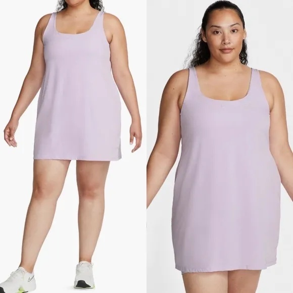 NWT Nike Women's Bliss Luxe Training Dress (Plus Size) in Purple