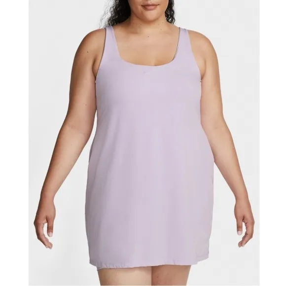 NWT Nike Women's Bliss Luxe Training Dress (Plus Size) in Purple