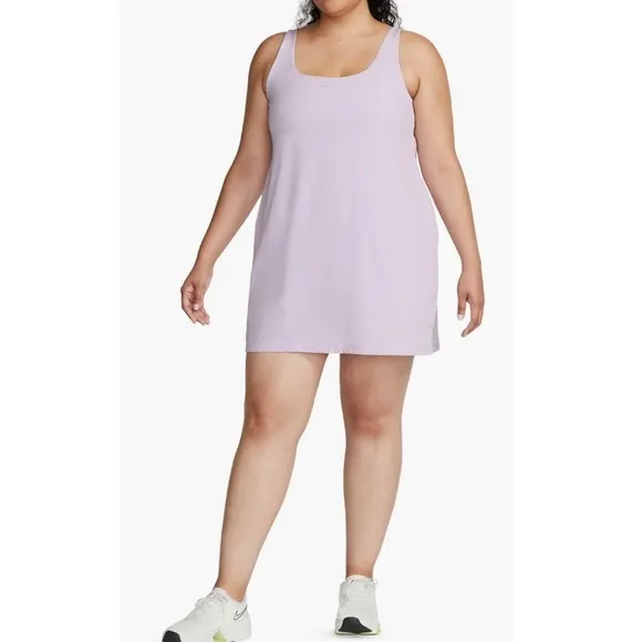 NWT Nike Women's Bliss Luxe Training Dress (Plus Size) in Purple