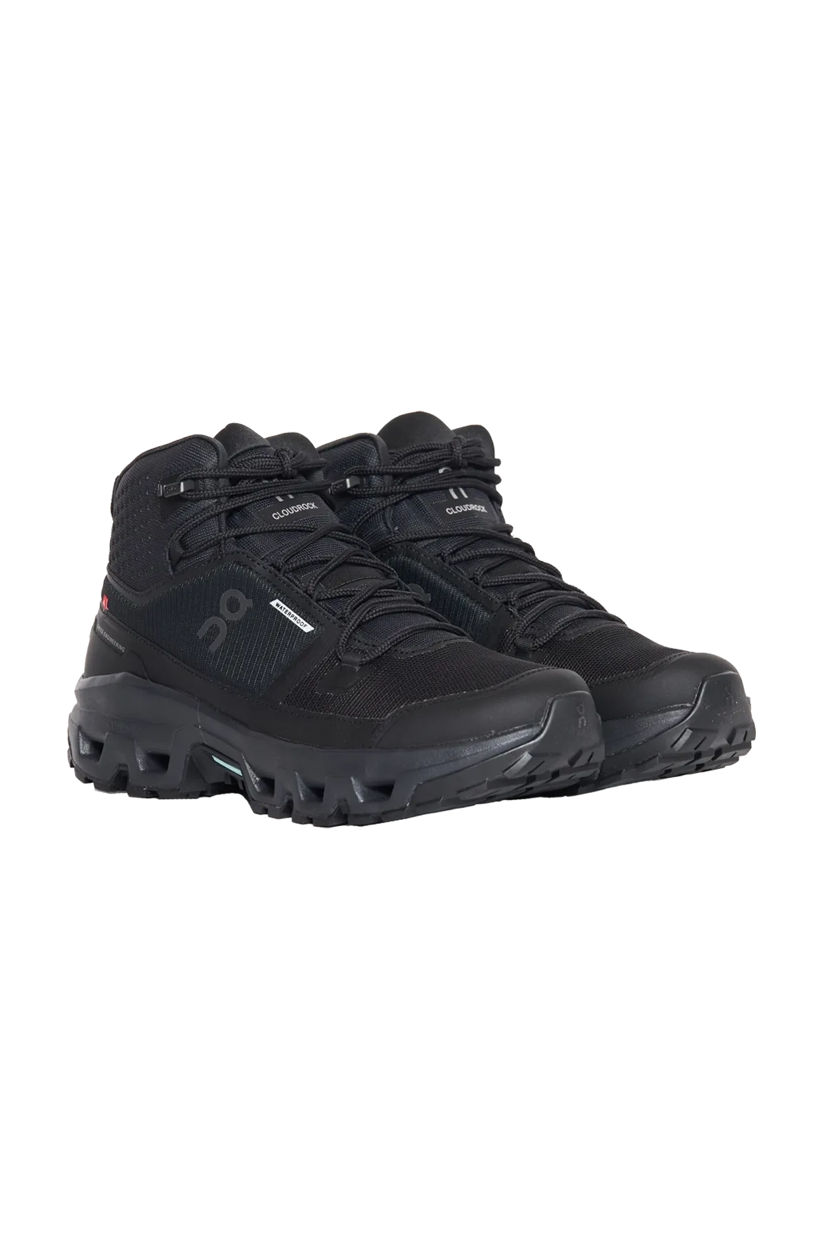 On Running Cloudrock Mid Waterproof Hiking Boot | Black