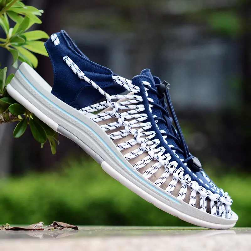 Outdoor Sandals Non-slip Hollow Out Rope Shoes