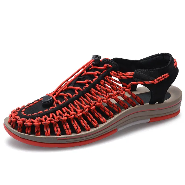 Outdoor Sandals Non-slip Hollow Out Rope Shoes