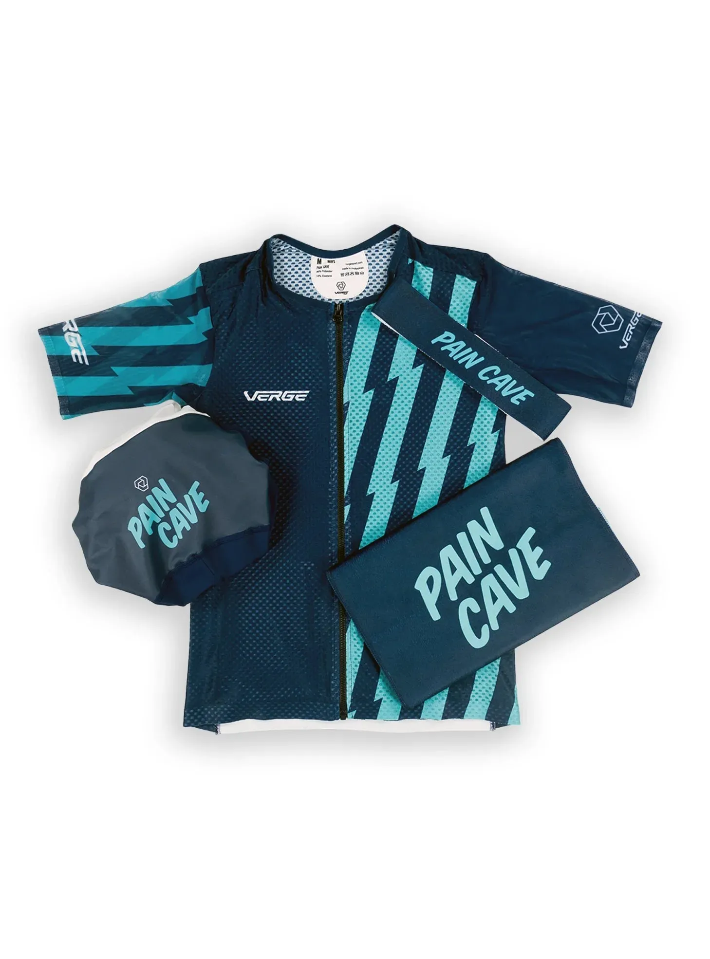 PAIN CAVE KIT with FREE TURBO Towel & Headband - MEN BLUE