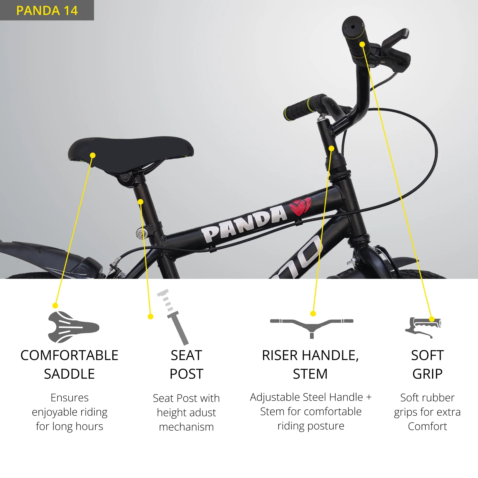 Panda 14T - Kids Bicycle (3 to 5 Years)