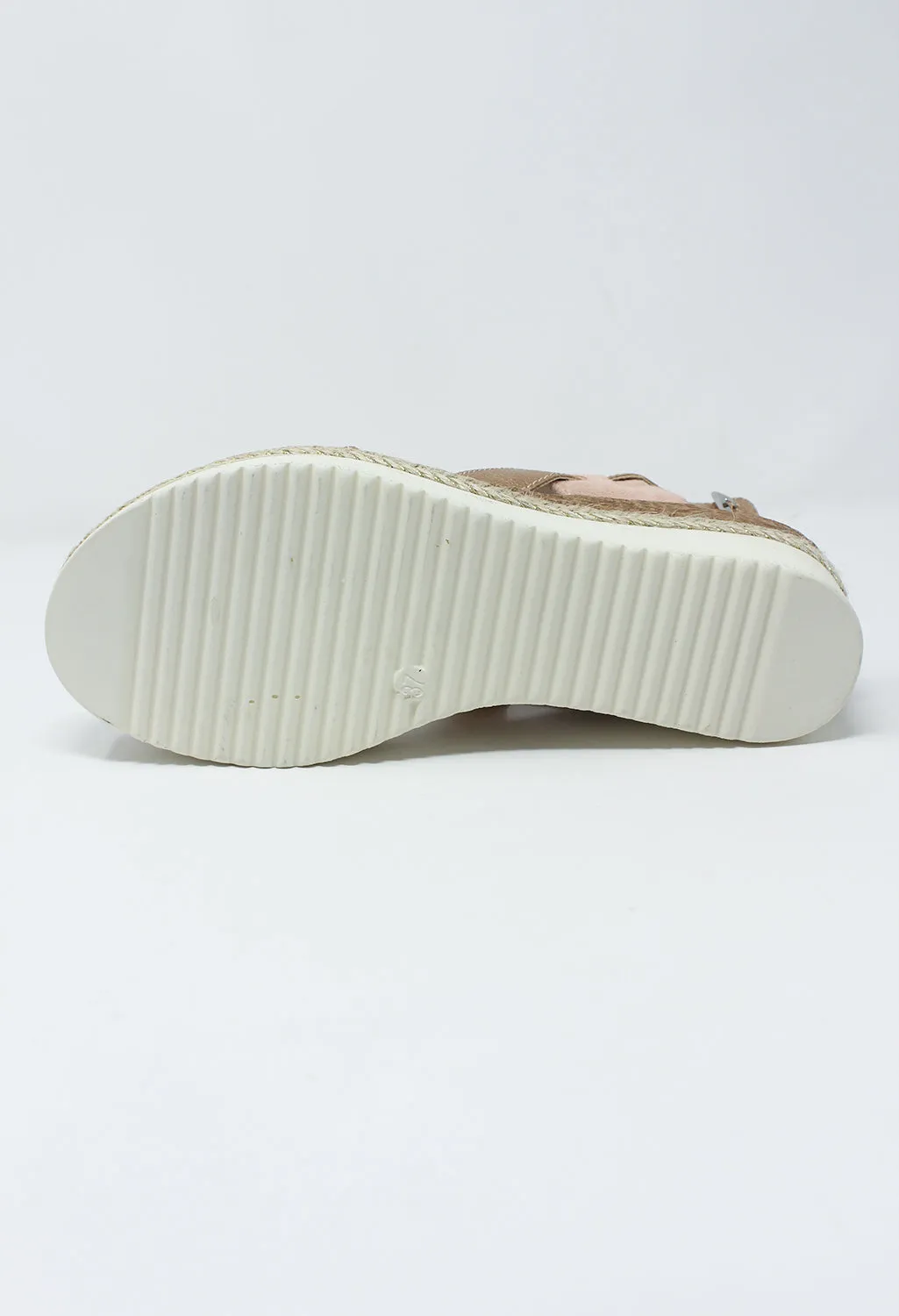 Pink Mid Wedge Strap Sandal