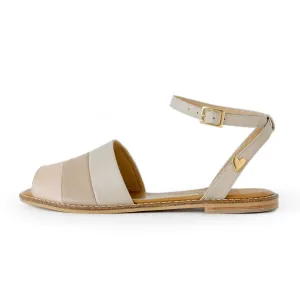 Poly Flats - Nude Sandals