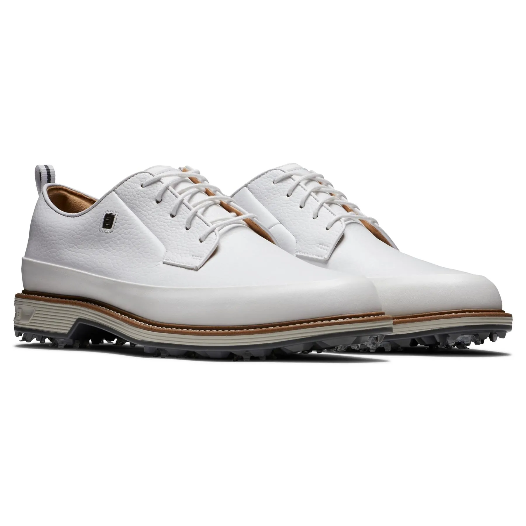 Premiere Series Cleated Laced Golf Shoes White/Grey