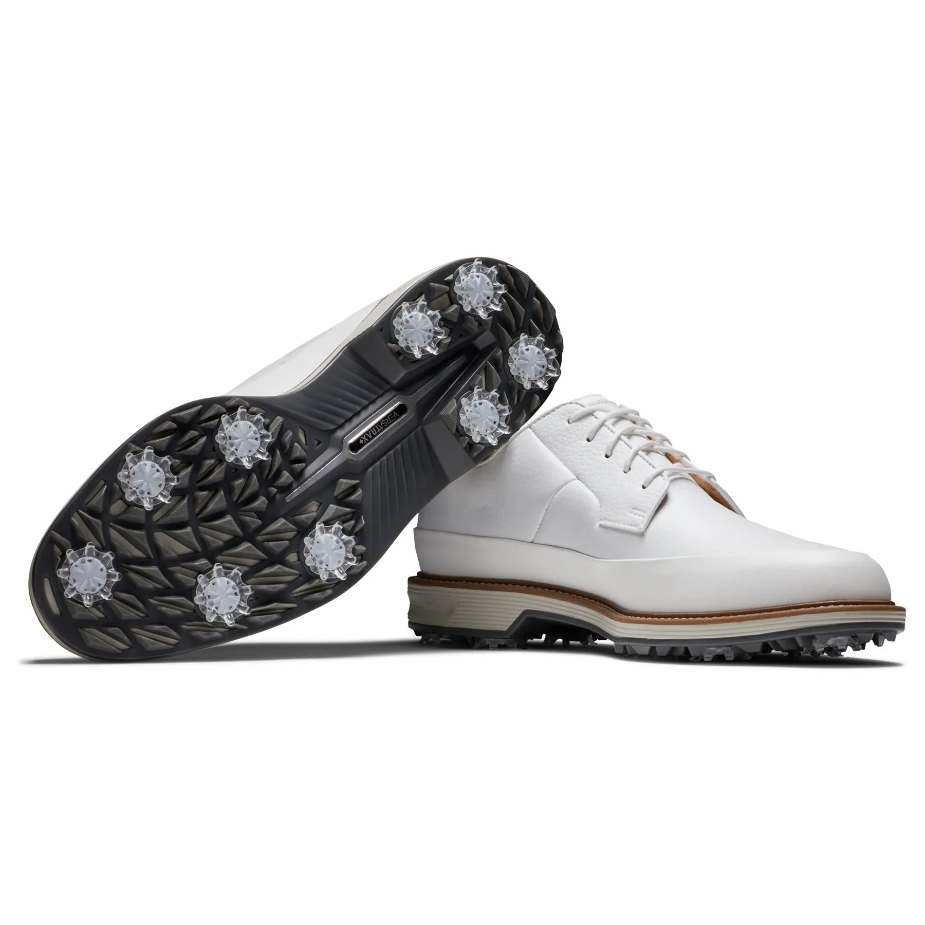 Premiere Series Cleated Laced Golf Shoes White/Grey
