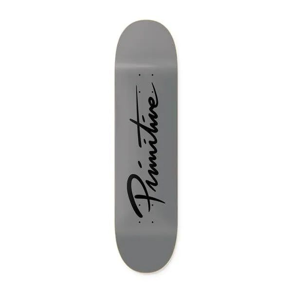 Primitive Nuevo Script Core Deck Grey x Venom Custom Complete Skateboard - 8.38"