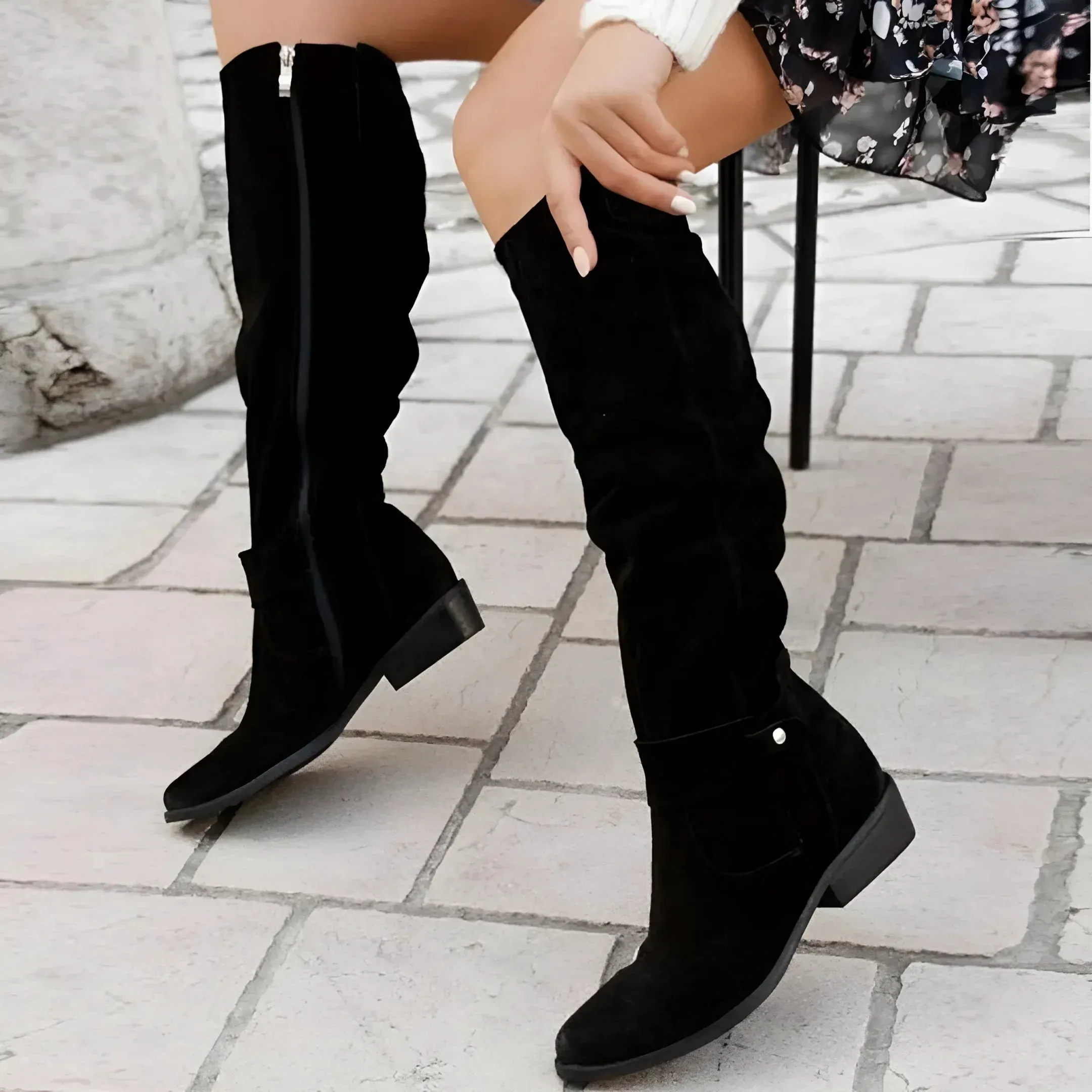 Qwynn | Elegant Over-the-Knee Suede Boots