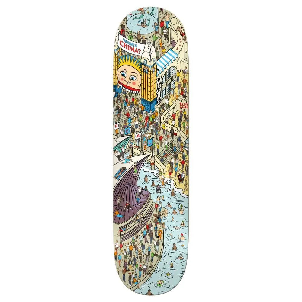 Real Chima Wheres x Venom Custom Complete Skateboard - 8.28"