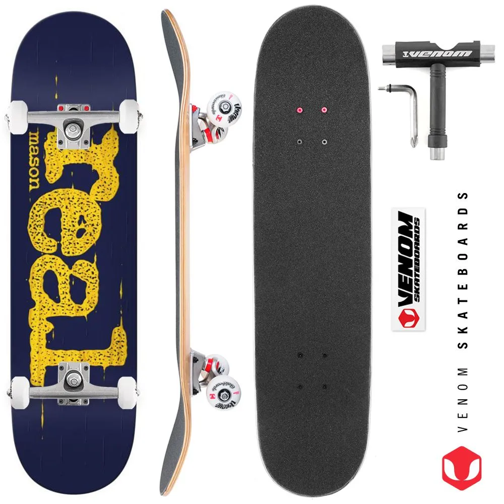 Real Pro Mason Pro Bold Custom Complete Skateboard - 8.06"