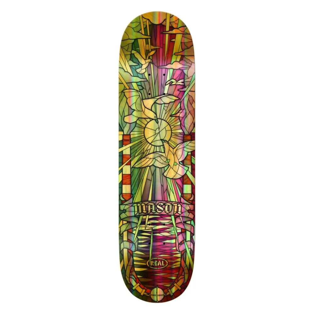 Real s Mason Foil Holo Cathedral TF x Venom Custom Complete Skateboard - 8.25"