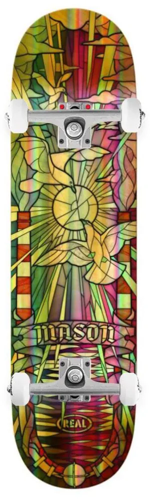 Real s Mason Foil Holo Cathedral TF x Venom Custom Complete Skateboard - 8.25"