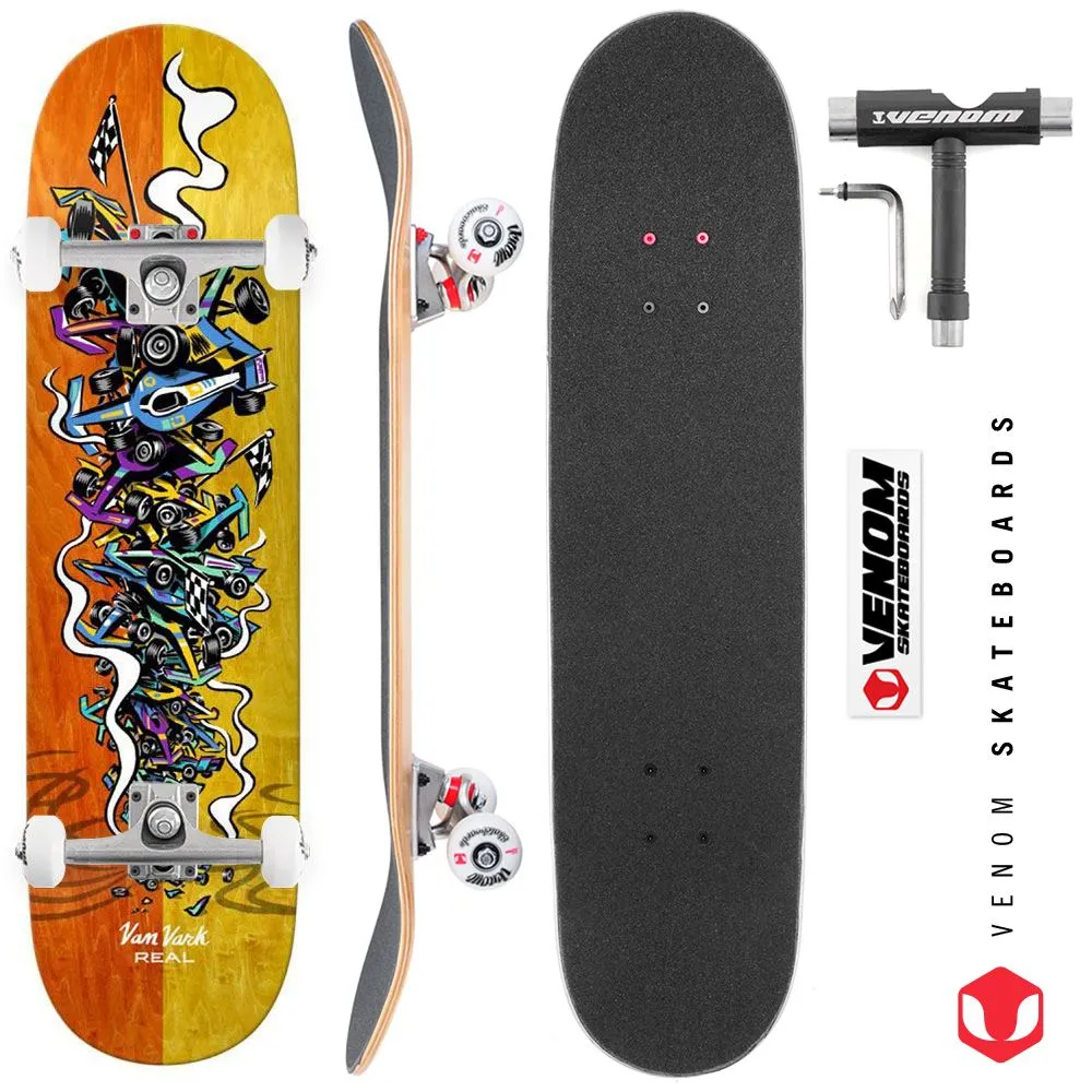Real Tanner Stacked Custom Complete Skateboard - 8.06"