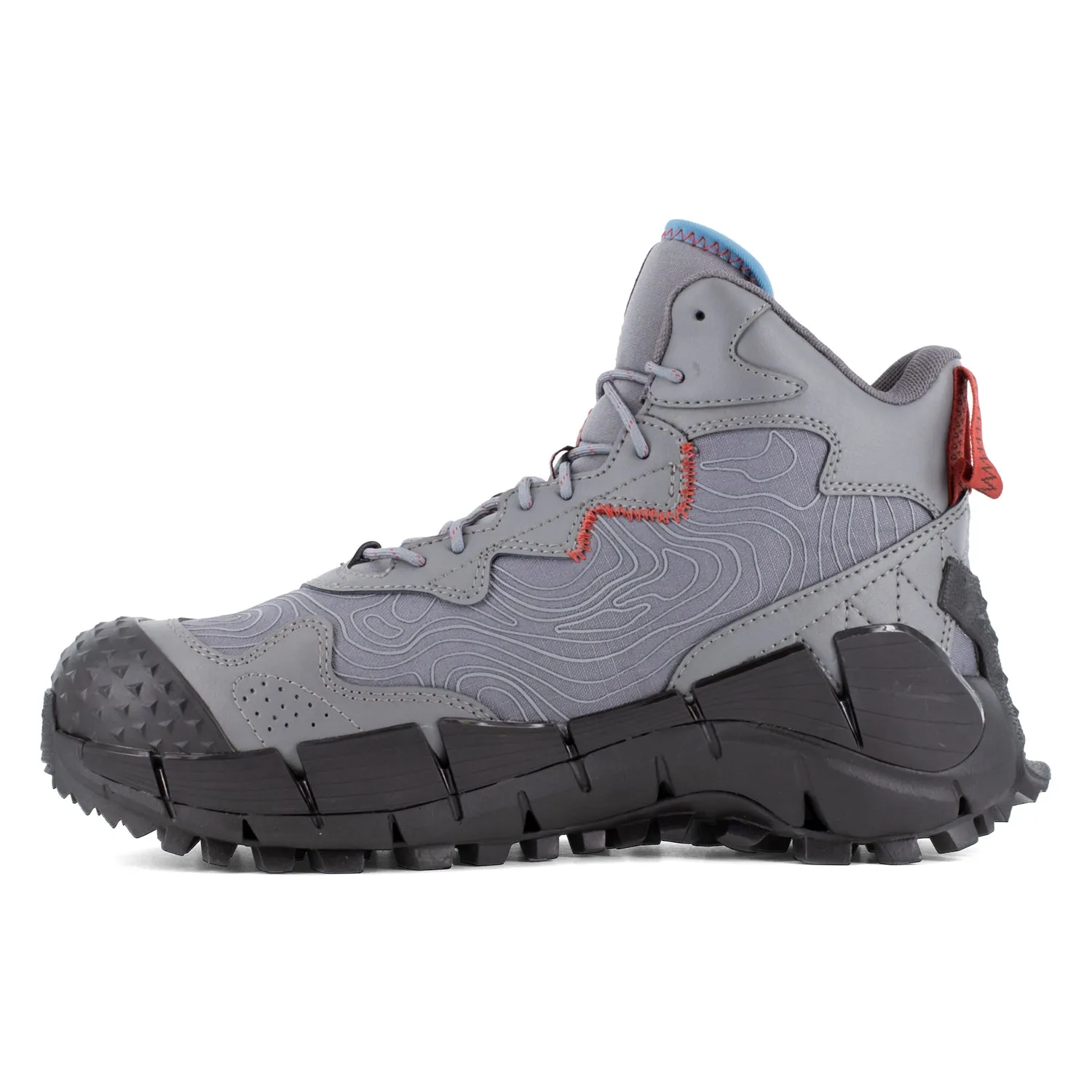 Reebok Mens Zig Kinetica Edge II Grey/Black Leather MetGuard Work Boots 11 M