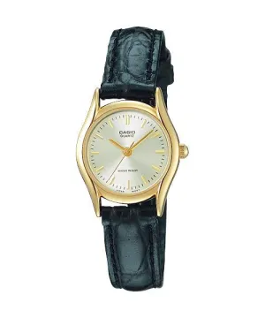 Reloj casual correa de cuero LTP-1094Q-7A