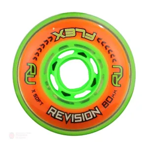 Revision Flex Roller Hockey Wheels - Green (X-Soft)