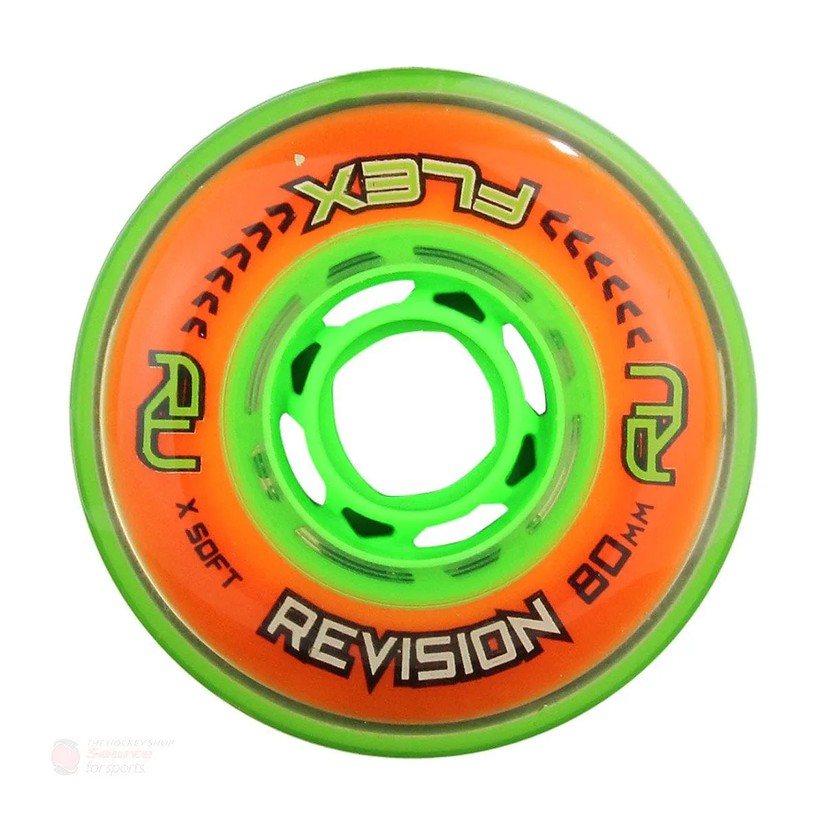 Revision Flex Roller Hockey Wheels - Green (X-Soft)