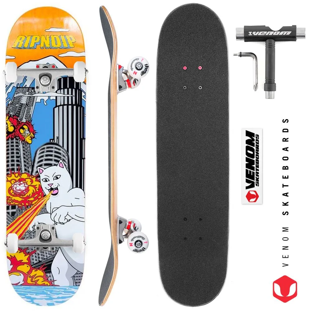 Rip N Dip Nermzilla x Venom Skateboards Custom Complete Skateboard - 8.25