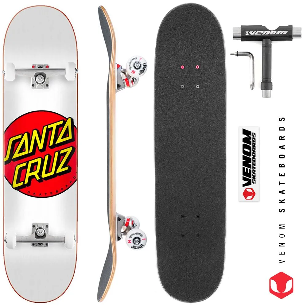 Santa Cruz Classic Dot x Venom Skateboards Core Custom Complete Skateboard - 8.0