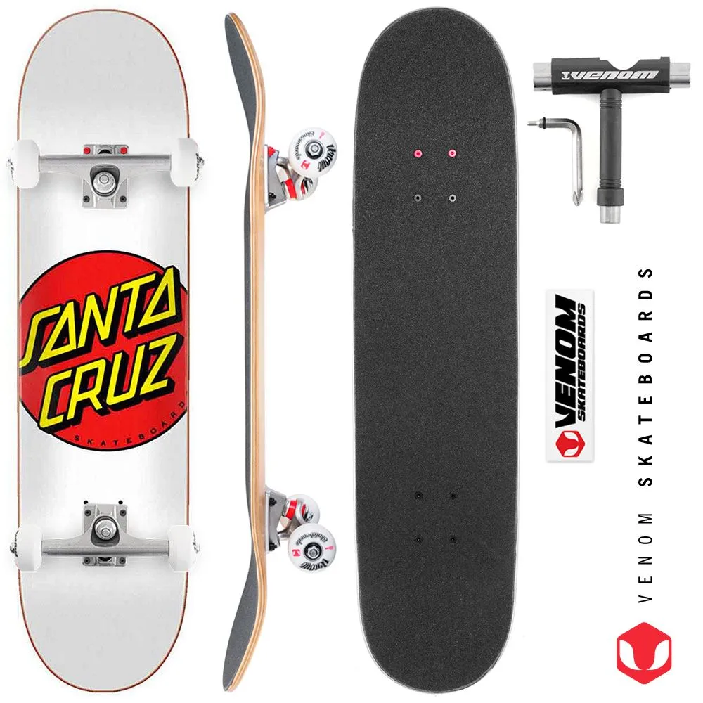 Santa Cruz Classic Dot x Venom Skateboards Core Custom Complete Skateboard - 8.0