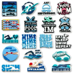 Sea Animals Hawaii Tennis Swim Plants Leaves Flowers Wedding Shoe Charms for Clog Sandals