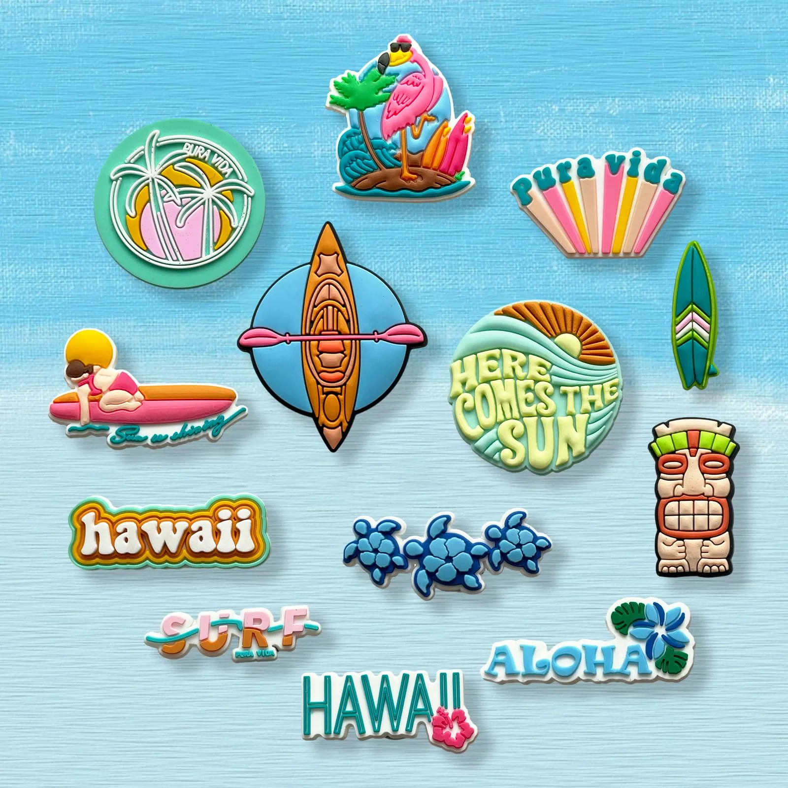 Sea Animals Hawaii Tennis Swim Plants Leaves Flowers Wedding Shoe Charms for Clog Sandals