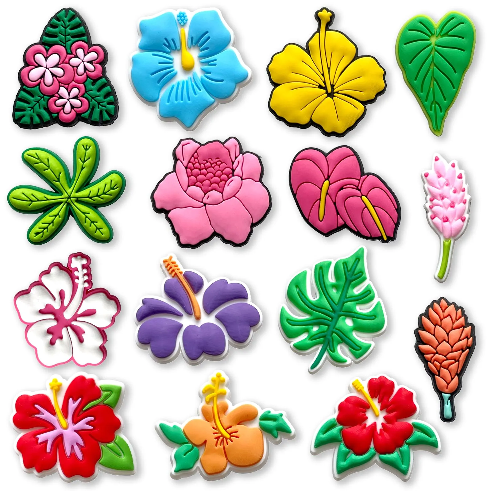 Sea Animals Hawaii Tennis Swim Plants Leaves Flowers Wedding Shoe Charms for Clog Sandals
