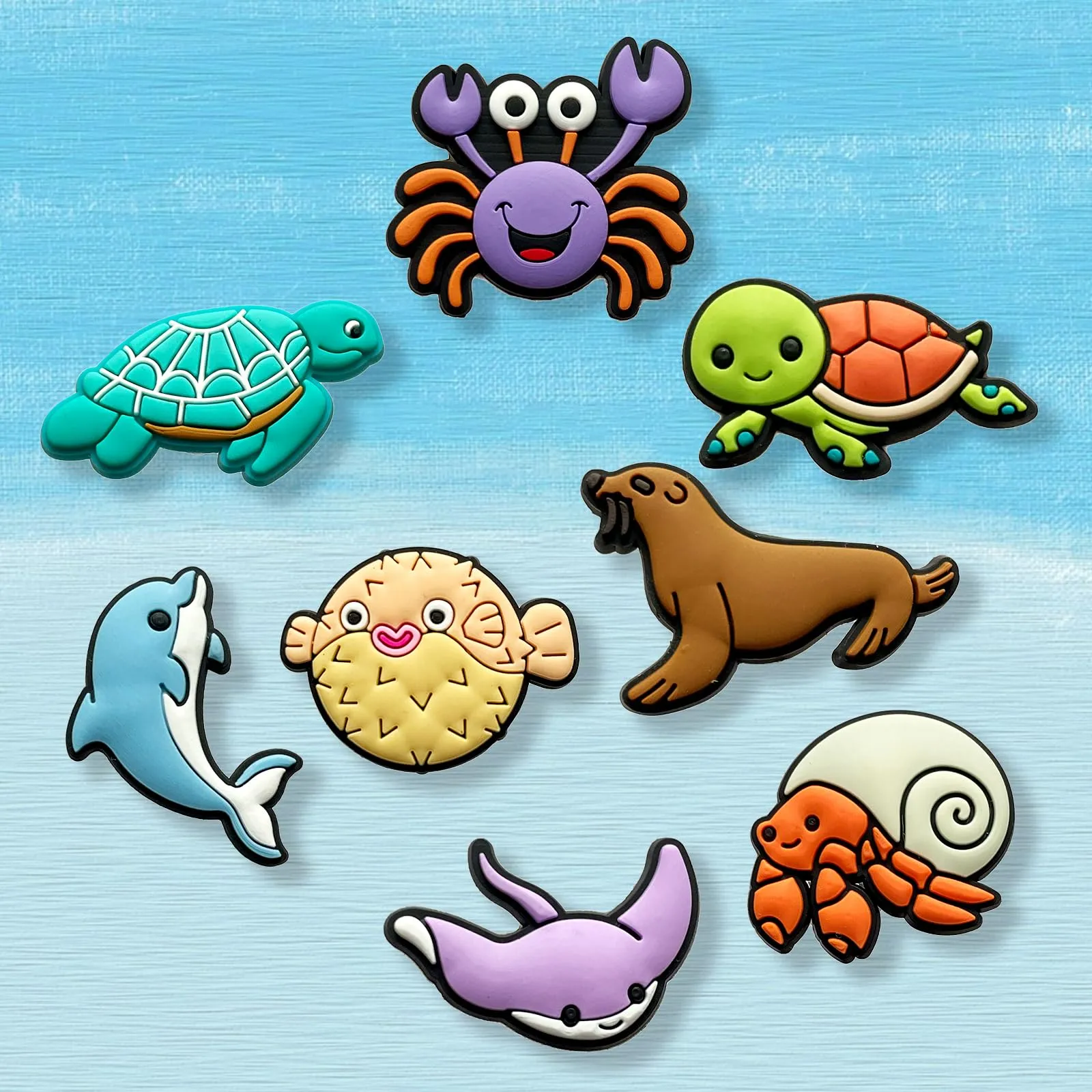 Sea Animals Hawaii Tennis Swim Plants Leaves Flowers Wedding Shoe Charms for Clog Sandals