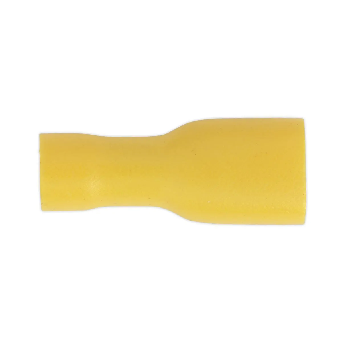 Sealey 100 Pack 6.3mm Yellow Fully Insulated Female Terminal
