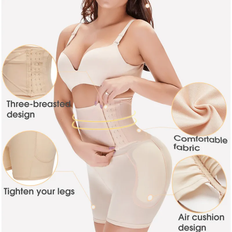 Side Hooks Waist Trainer Hips & Butt Enhancing Shaper short