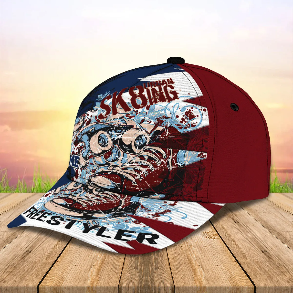 SK8ing Urban Freestyler - Personalized Name Cap - Loop - Nt168 - Ct132