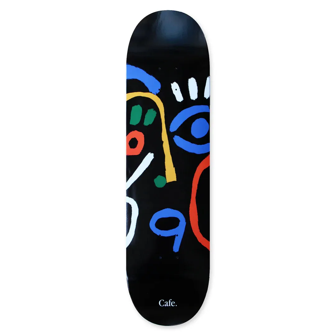 Skate Cafe Marcello Skateboard Deck (Black) - 8.25
